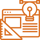 icon - interactive elements motion graphic design - orange