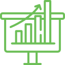 icon - growth diagram improvement - green